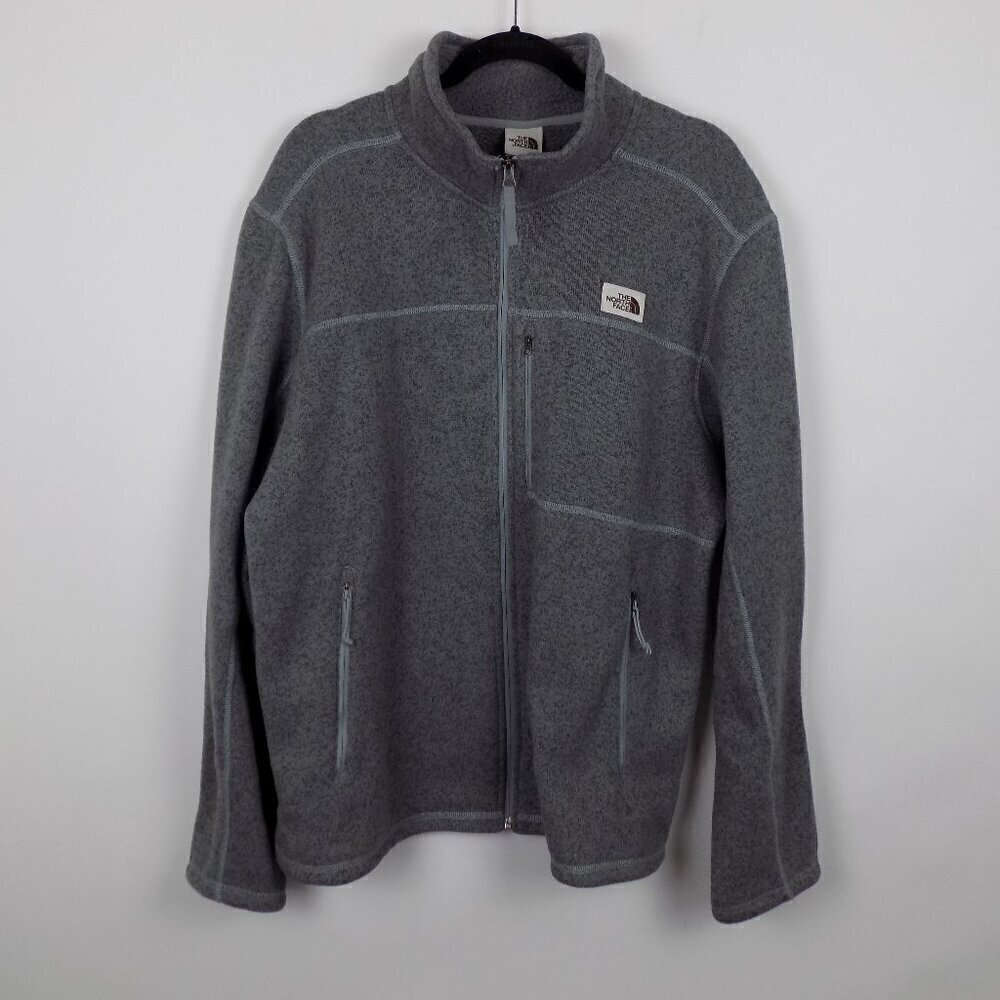 The North Face Gordon Lyons  Sweater Jacket Size XL Heathered Gray